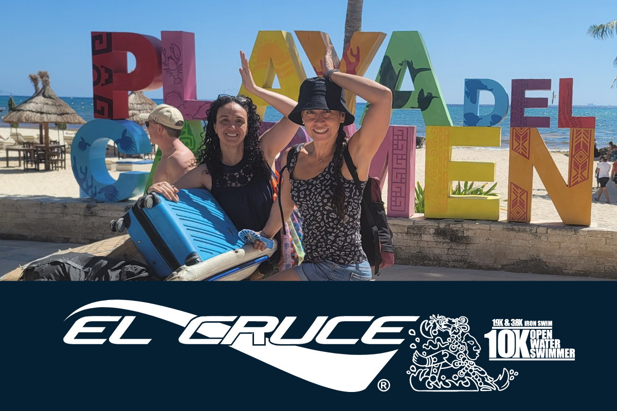 ana and cris swim at el cruce